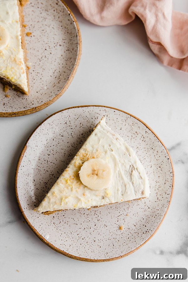 A delectable slice of coconut flour banana cake served on a plate, ready to be enjoyed.
