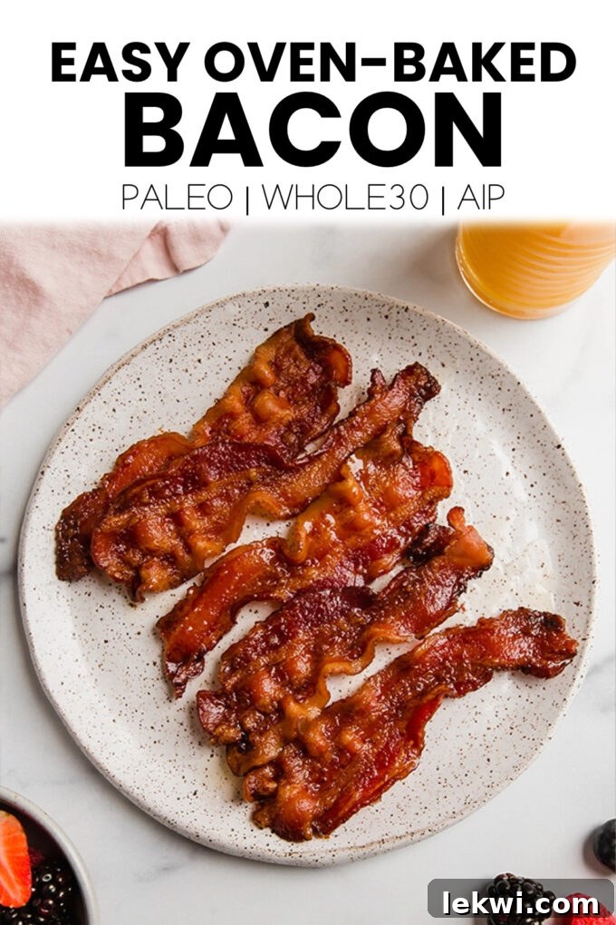 Delicious cooked bacon on a plate, ready to be enjoyed as part of a meal.