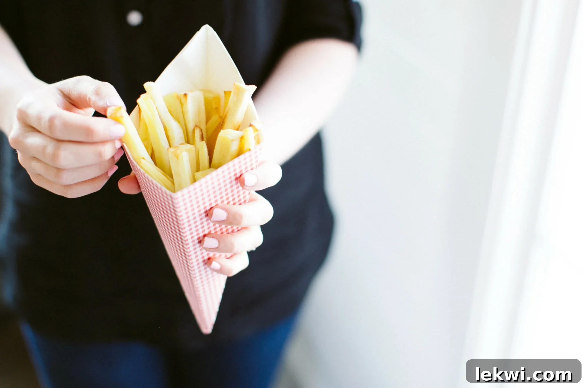 A plate of freshly baked Duck Fat Parsnip Fries.