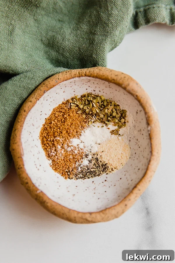 Spice blend in a bowl