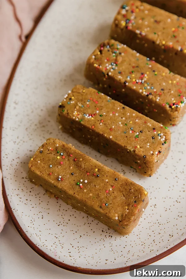 Delicious protein bars chilled on a platter, ready to be enjoyed as a healthy snack.