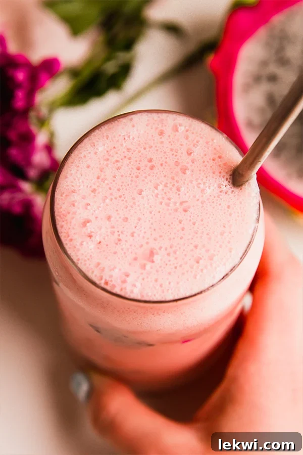 A copycat Starbucks dragon drink.