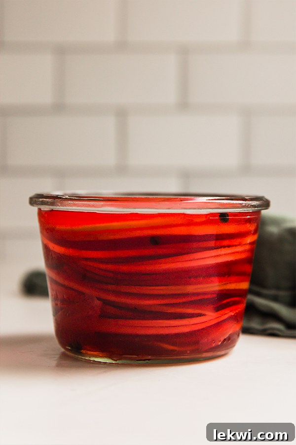watermelon radish in a jar. 