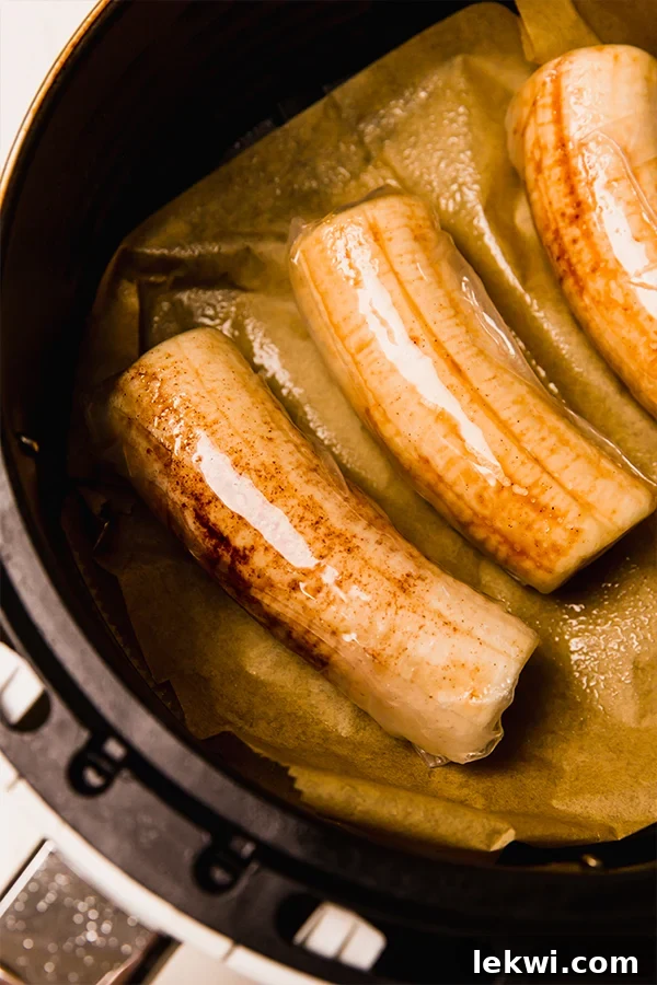 Filipino Banana Lumpias cooking.