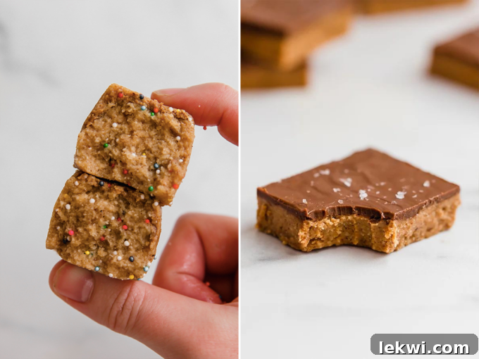 Collage of snack bars.