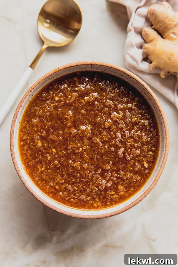 A bowl of a hibachi ginger sauce on the counter.