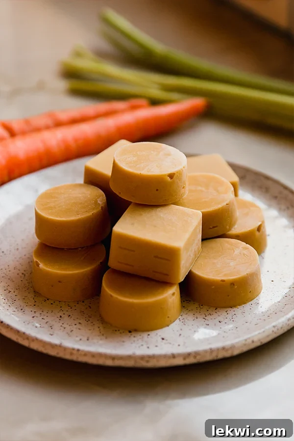 Plate of chicken bouillon cubes on a plate.
