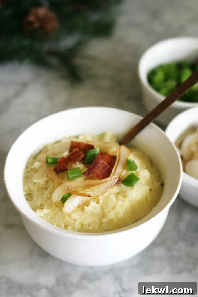 Loaded Holiday Parsnip Mash (Paleo & AIP Mashed Potatoes)