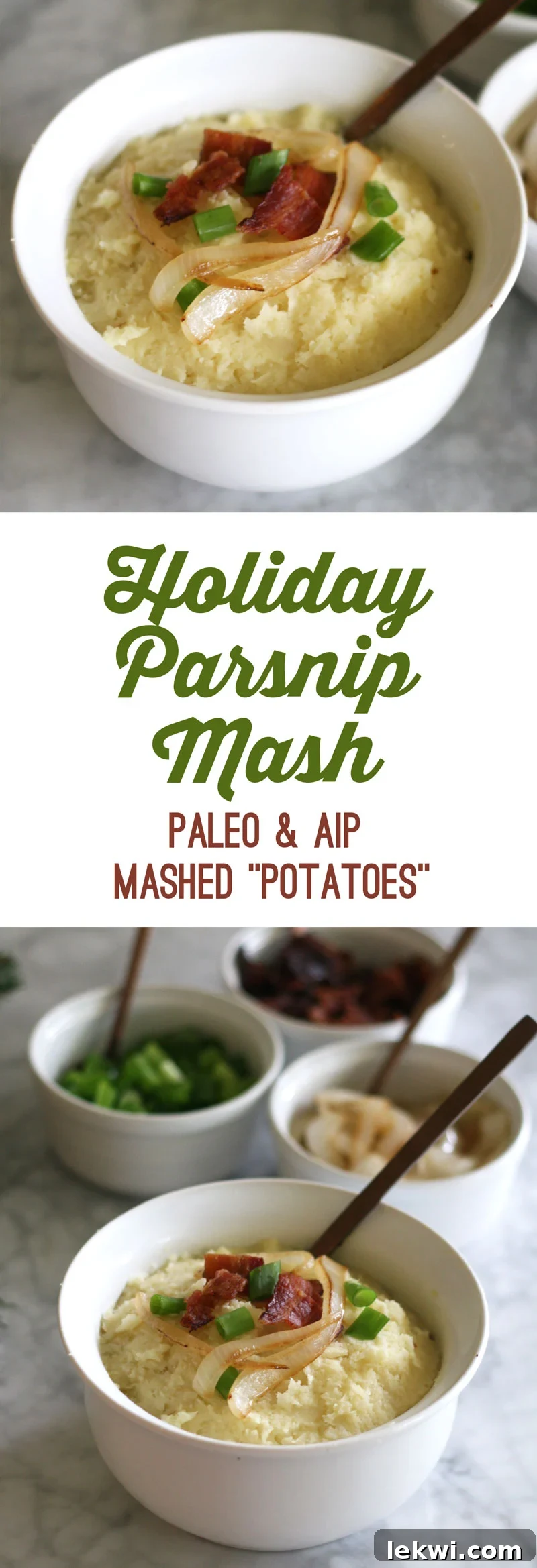 Loaded Parsnip Mash Holiday Spread