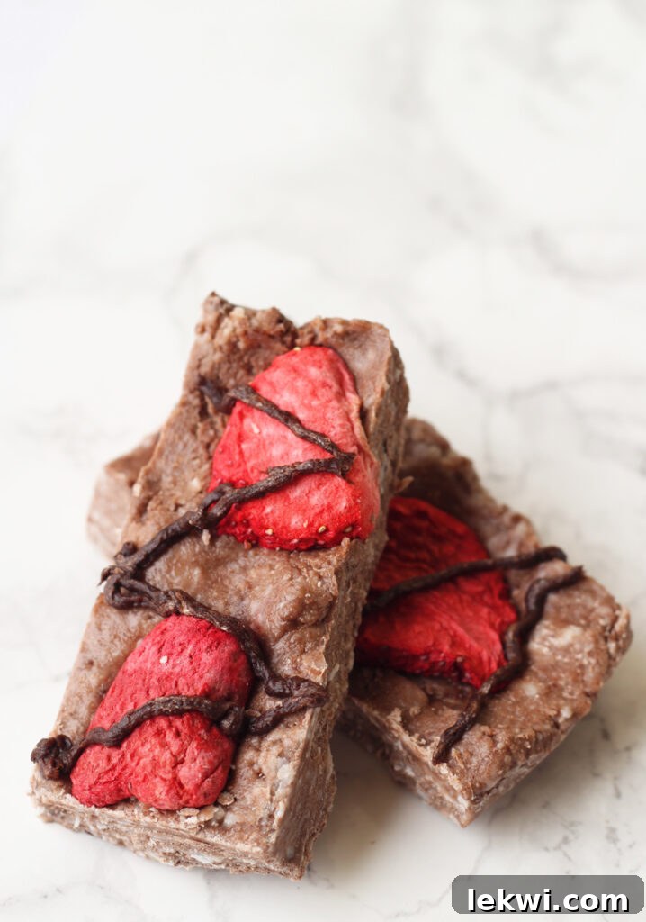 Chocolate Strawberry Collagen Protein Bars (AIP, Paleo, GF)