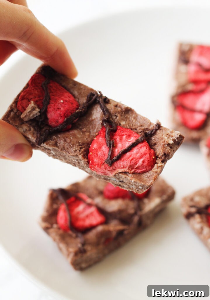 Chocolate Strawberry Collagen Protein Bars (AIP, Paleo, GF)