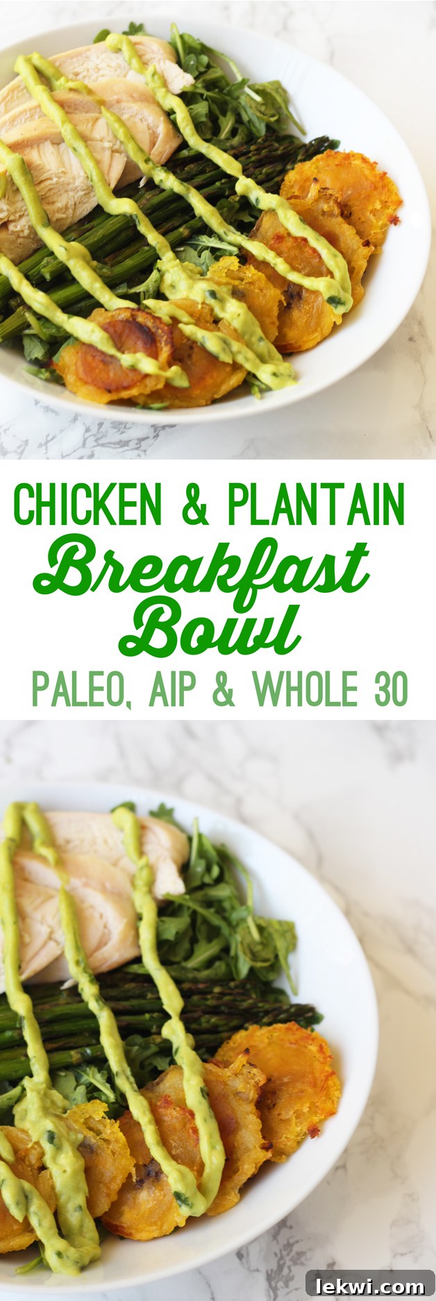 Nourishing Chicken, Asparagus, and Plantain Breakfast Bowl 5 A delicious and satisfying Chicken & Plantain Breakfast Bowl, perfect for Whole 30, AIP, and Paleo diets, offering a healthy start to the day.