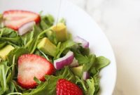 Spring Strawberry Arugula Salad with Bright Lemon Vinaigrette