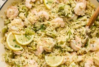 Zesty Gluten-Free Lemon Shrimp Orzo