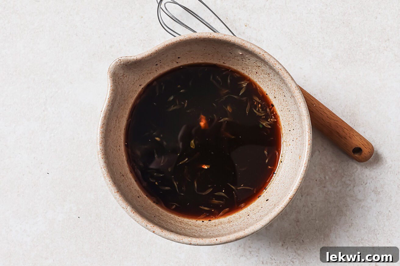 The sauce for orange ground chicken.