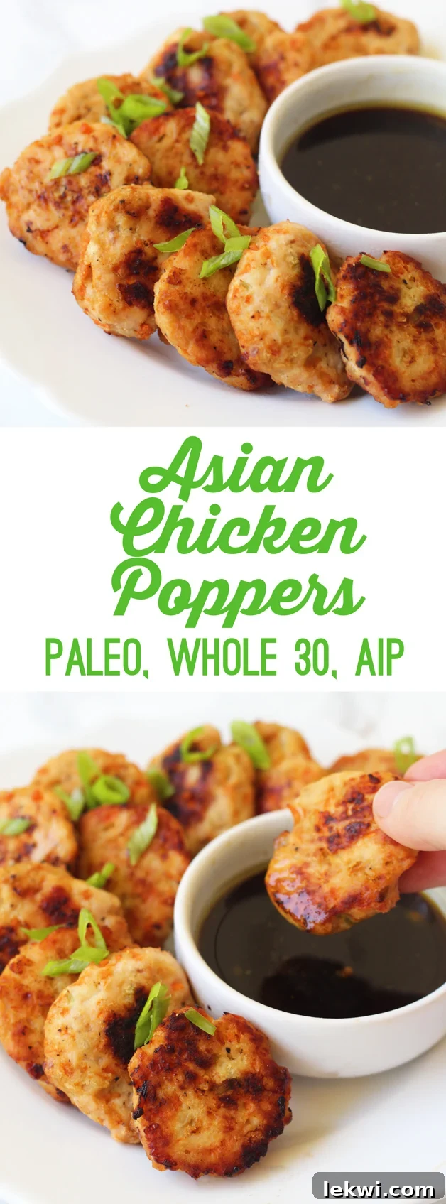 Asian Chicken Poppers (Paleo, Whole 30, AIP)