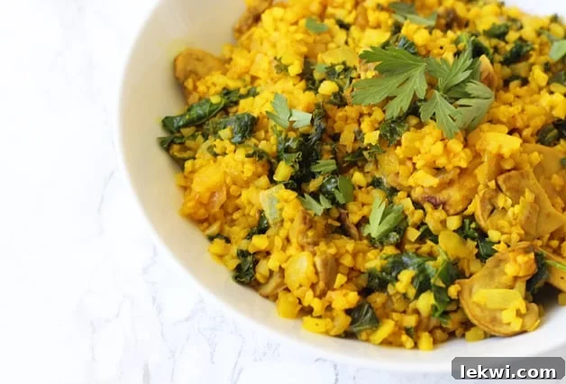 Turmeric Cauliflower Risotto