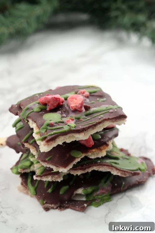 Paleo Christmas Crack (AIP) pieces arranged beautifully.