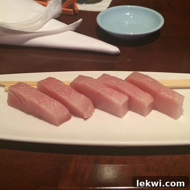 Sashimi at Tokyo Dining