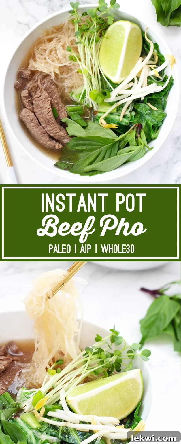 Instant Pot Beef Pho (Paleo, Whole30, AIP)