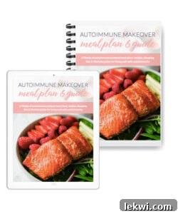 The front cover of Autoimmune makeover Meal Plans and Guide