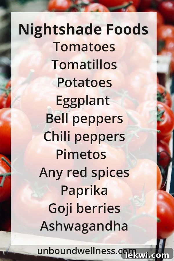 Nightshade Food List