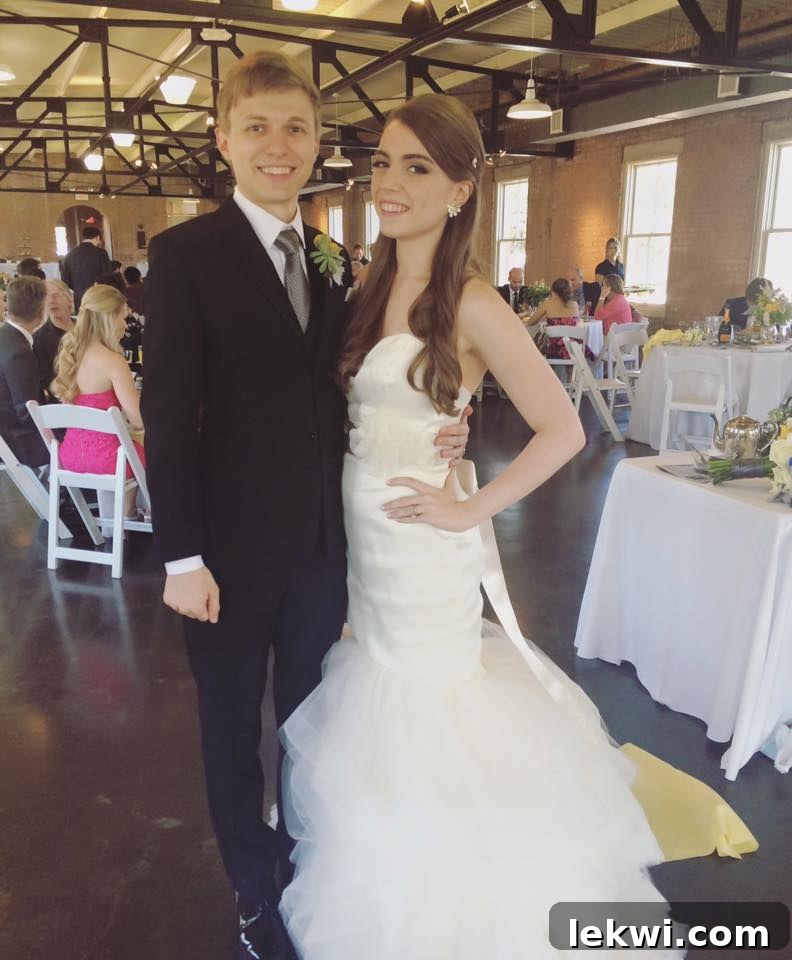 Michelle and Daniel celebrating their wedding day, a joyful moment after meticulous planning.