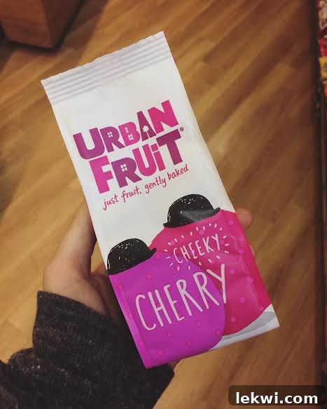 A bag of Urban Fruit baked cherries.