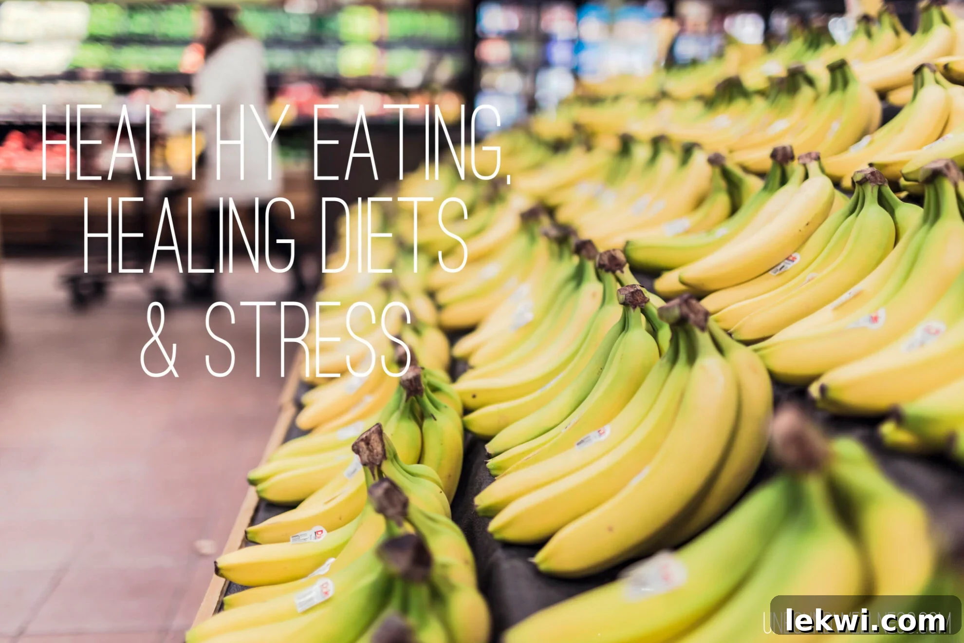 A display of bananas at the grocery store.