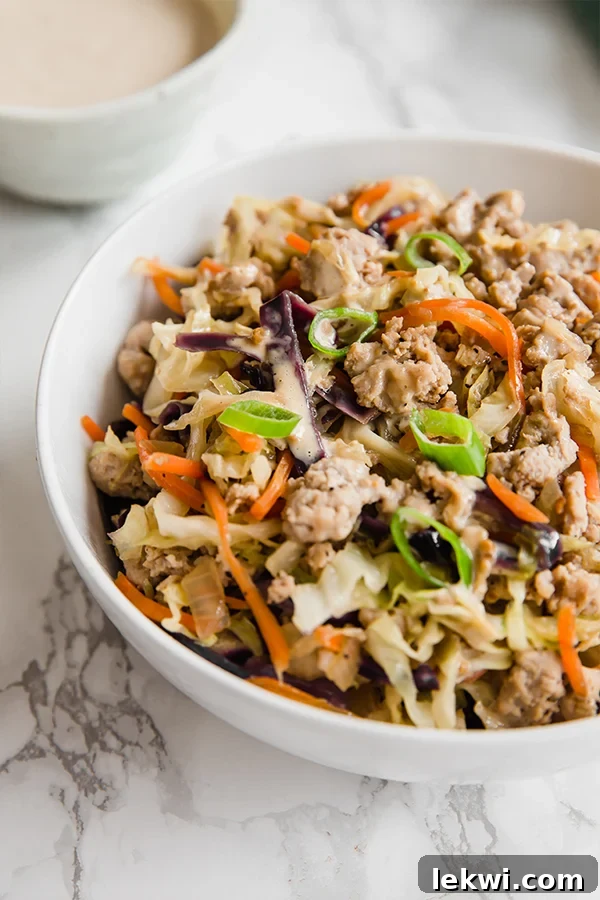 egg roll bowl