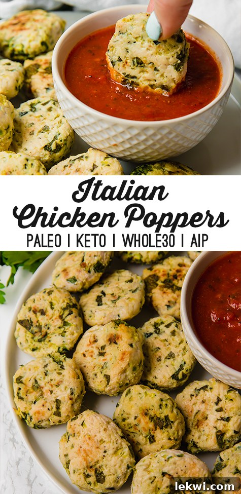 Italian Chicken Poppers